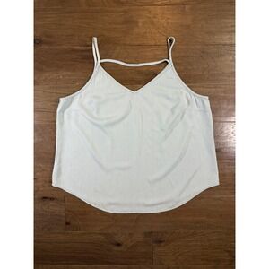 LOFT Plus Womens Light Blue Lyocell Chambray Strappy V-Neck Tank Top Size 20